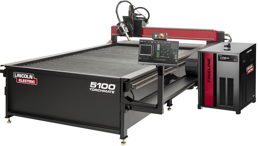 Lincoln Electric Torchmate 5100 CNC plasma table with a FlexCut power supply